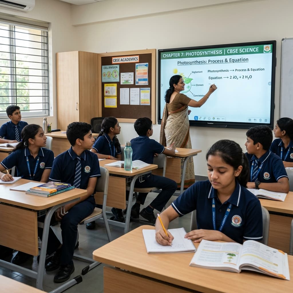 Students in a CBSE classroom engaged in a lesson